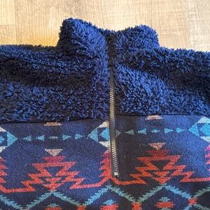 Women’s size large Outback Trading Company very soft, warm blue Aztec pullover